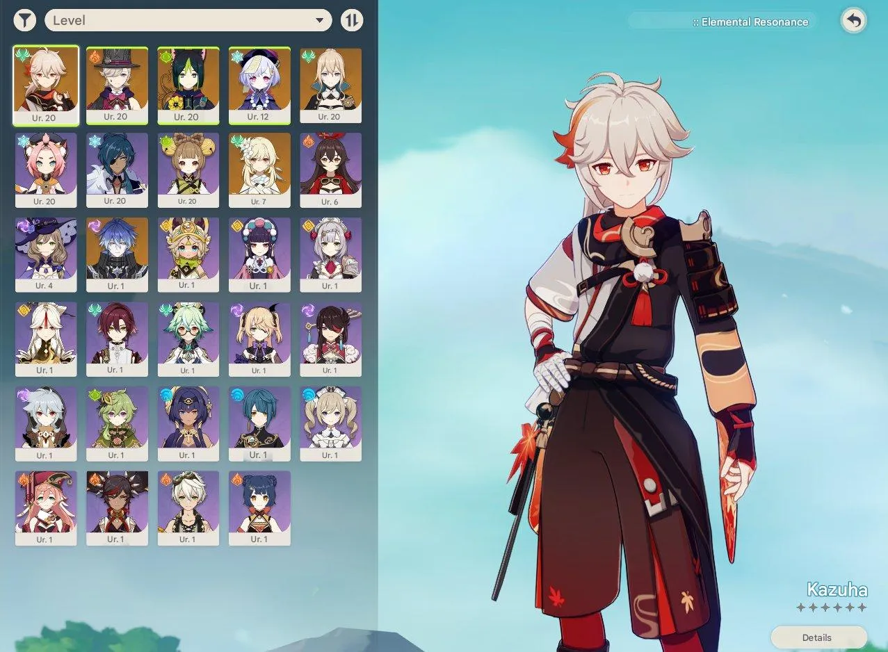 GI1153 Anemo Kazuha, Pyro Lini, Electro Fleance | AR13 